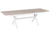 Extending Garden Dining Table FANES 184/242 cm 90 cm Metal White