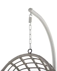 Hanging Chair with Stand ARPINO PE Rattan Beige_724622