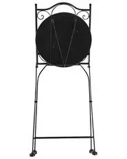 Set of 2 Garden Chairs CIVITA Metal Black_919776