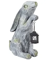 Trädgårdsfigur ARGILLY 37 cm Grå_1178936
