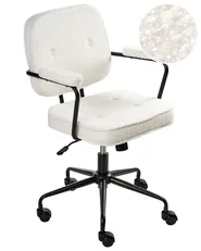 Desk Chair PAWNEE Boucle Off-White_1016758