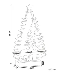 Julpynt LED FEMAN 36 cm Ren Julgran Vit_1020481