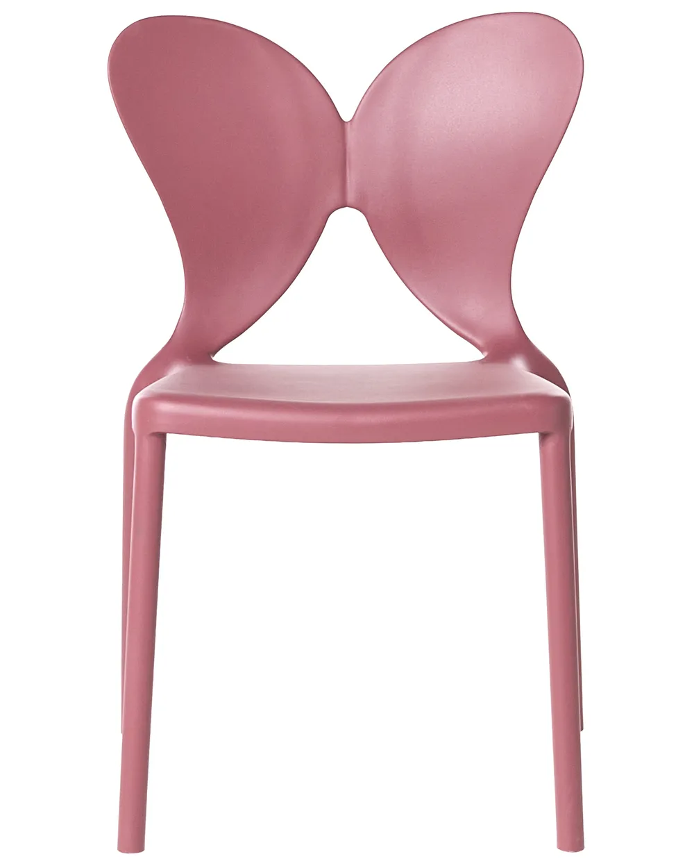 Set med 2 trädgårdsstolar LARISSA Stapelbar Rosa_1043608