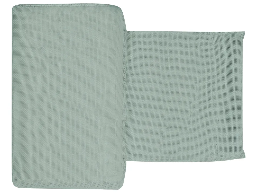 Set of 2 Sun Loungers SORONI Reclining Metal Light Green_1014166
