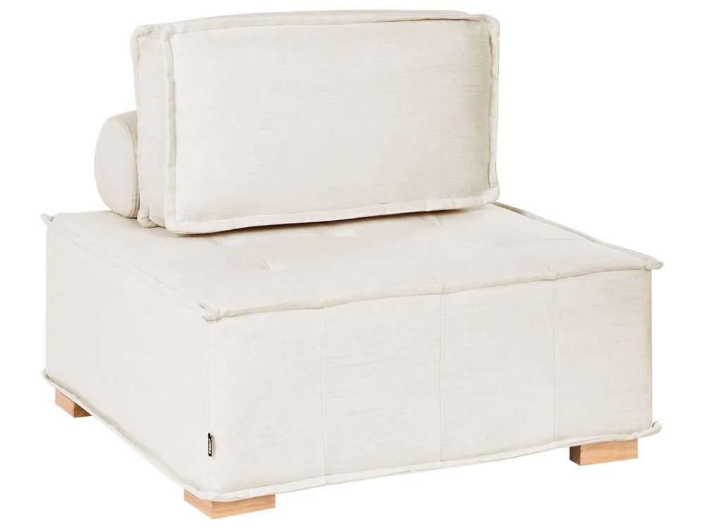 Modular U-Shape Sofa 8 Seater TIBRO Fabric Off-White_1058249