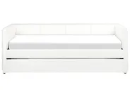 Utdragbar säng Sammet CHAVONNE 90 x 200 cm Off-White_969774