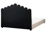 Waterbed Velvet VINCENNES 160 x 200 cm (EU King Size) Taupe_974801