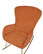 Rocking Chair ANASET Boucle Orange_914721