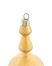 Set of 25 Baubles ICICLE Glass Transparent/ Gold_1062098