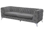 Sofa 3 Seater SOTRA Velvet Grey_727258