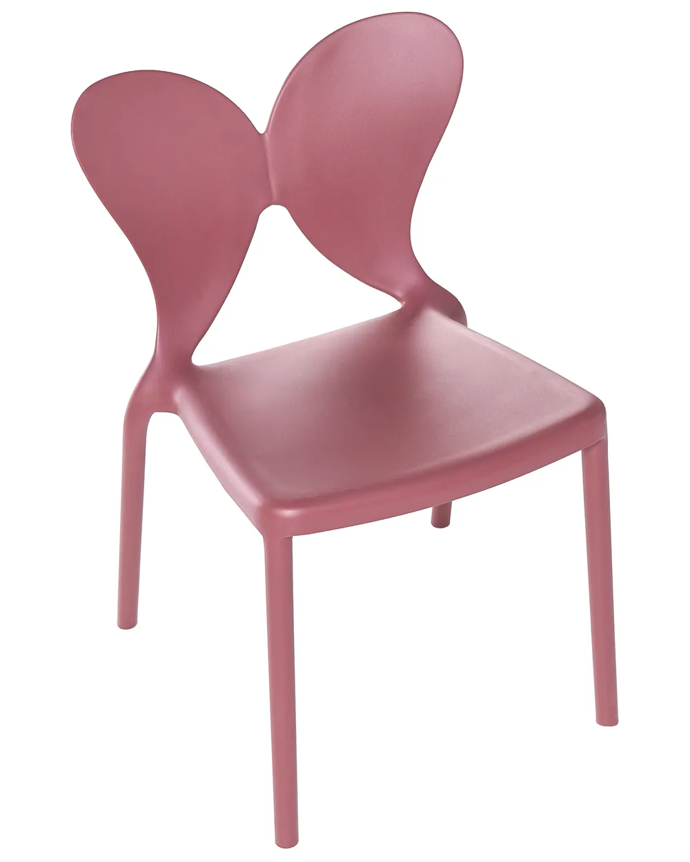 Set med 2 trädgårdsstolar LARISSA Stapelbar Rosa_1043610