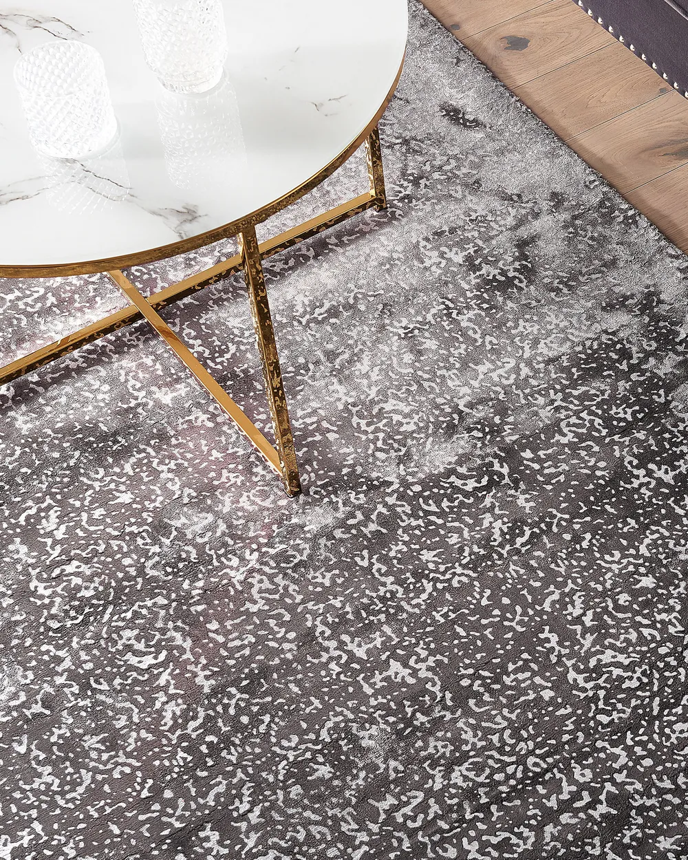 Rug ESEL Silver 140 x 200 cm Viscose