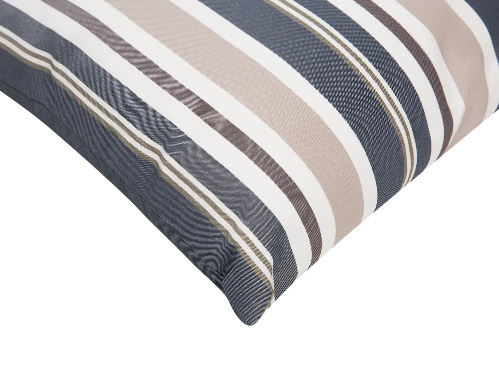 Set of 2 Outdoor Cushions KASTOS Striped 40 x 40 cm Taupe_771028