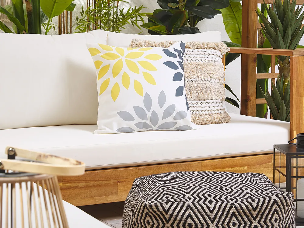 Set of 2 Outdoor Cushions RIALE Floral Pattern 45 x 45 cm Multicolour