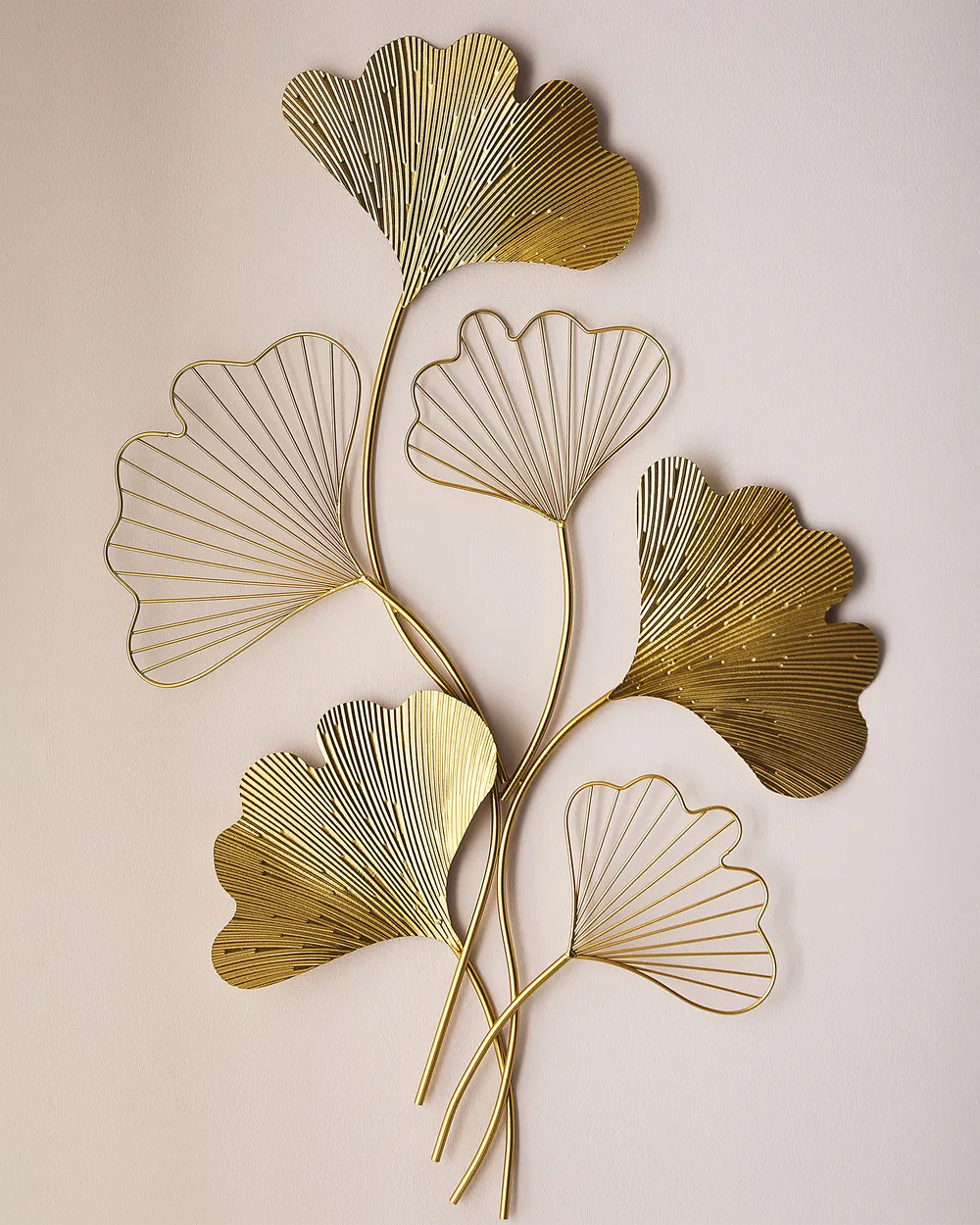 Wall Decor Flower INDIUM Metal 79 cm Gold_776570