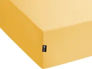 Fitted Sheet JANBU 90 x 200 cm Cotton Mustard_845293