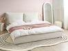 Bed Velvet BAJONNA 180 x 200 cm (EU Super King) Off-White