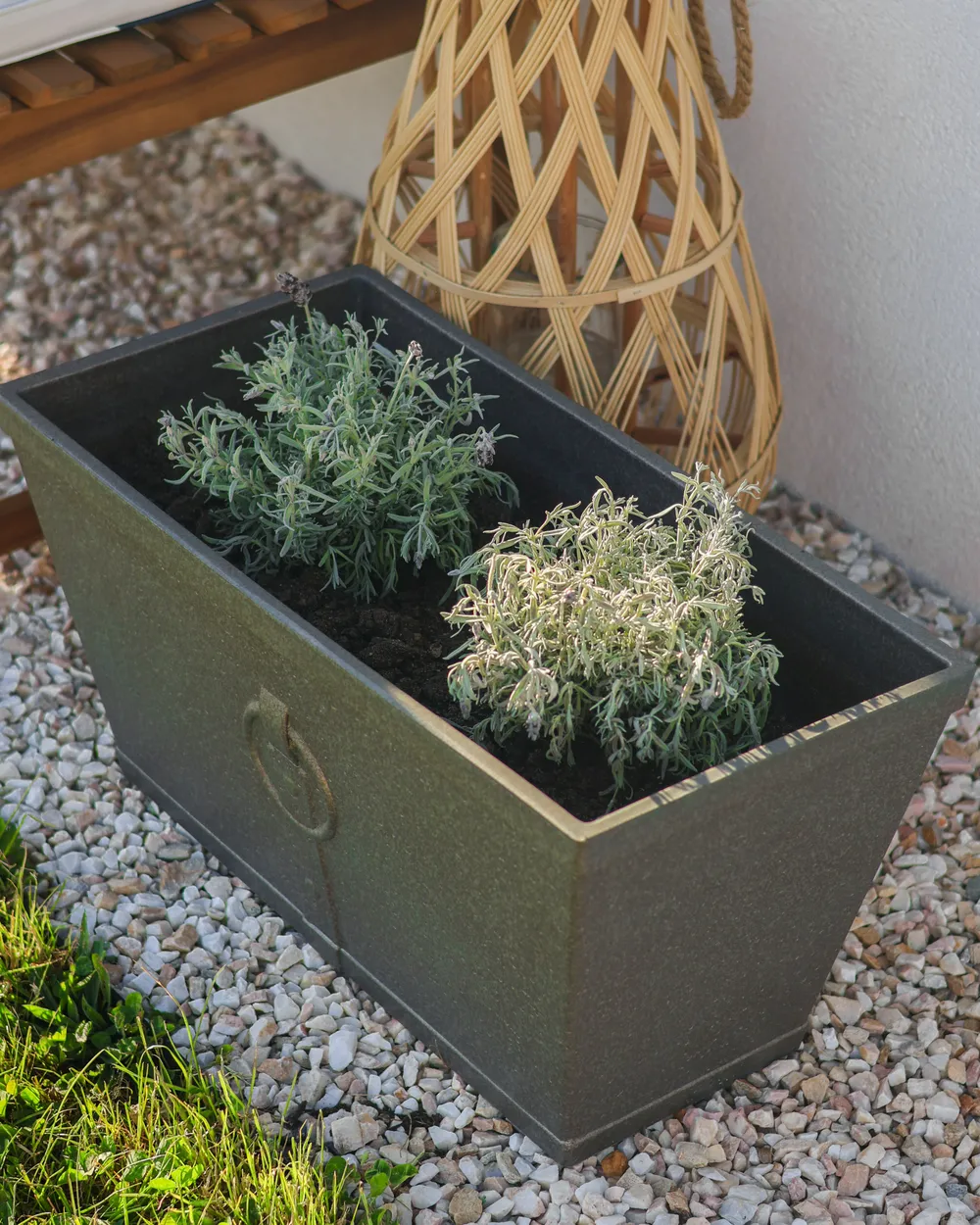 Set of 2 Plant Pots PORIA 60 cm Grey_1076760