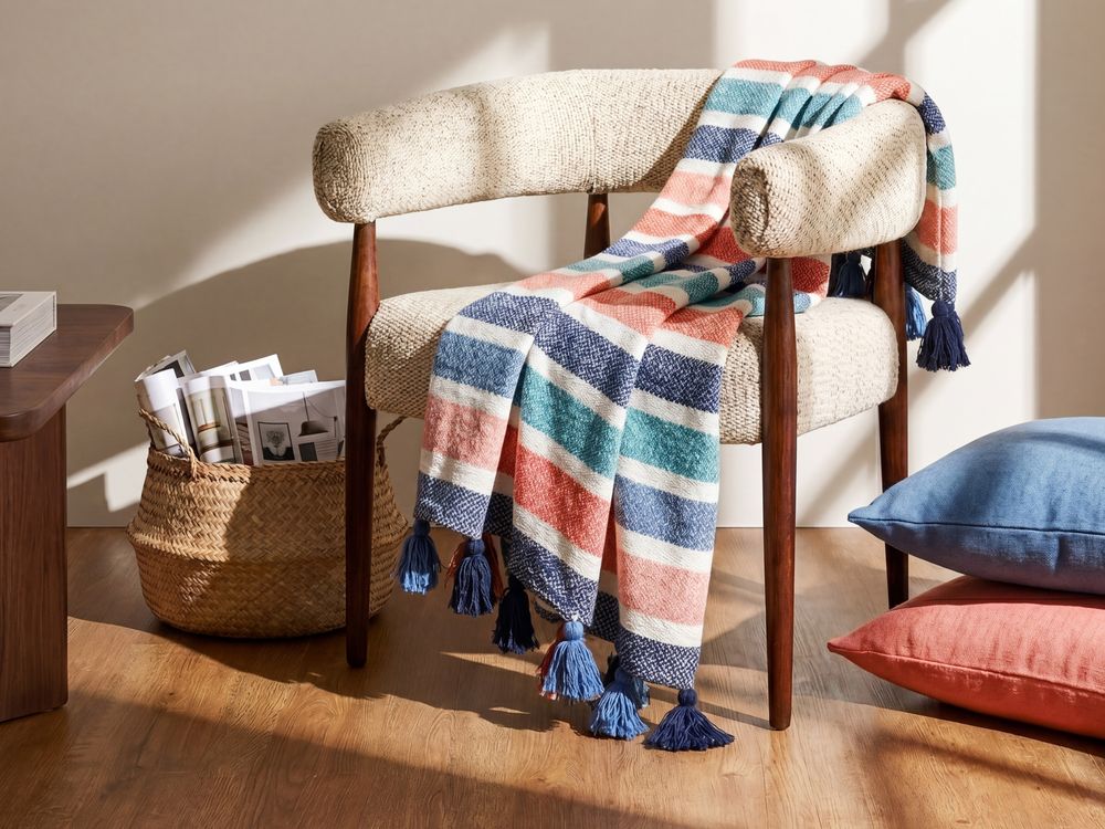 Blanket SENBUK 130 x 150 cm Multicolour