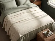 Bedspread MARAKA Cotton 200 x 220 cm Light Beige_914563