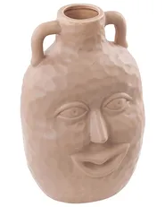 Flower Vase VERIA 26 cm Ceramic Beige_845780