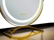 Dressing Table with Mirror and Stool VINAX LED Dark Green_845124