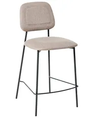 Set med 2 barstolar DUETTE Konstlinne Taupe_986890