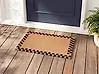 Doormat SAGADA Beige/ Black 60 x 90 cm Coir