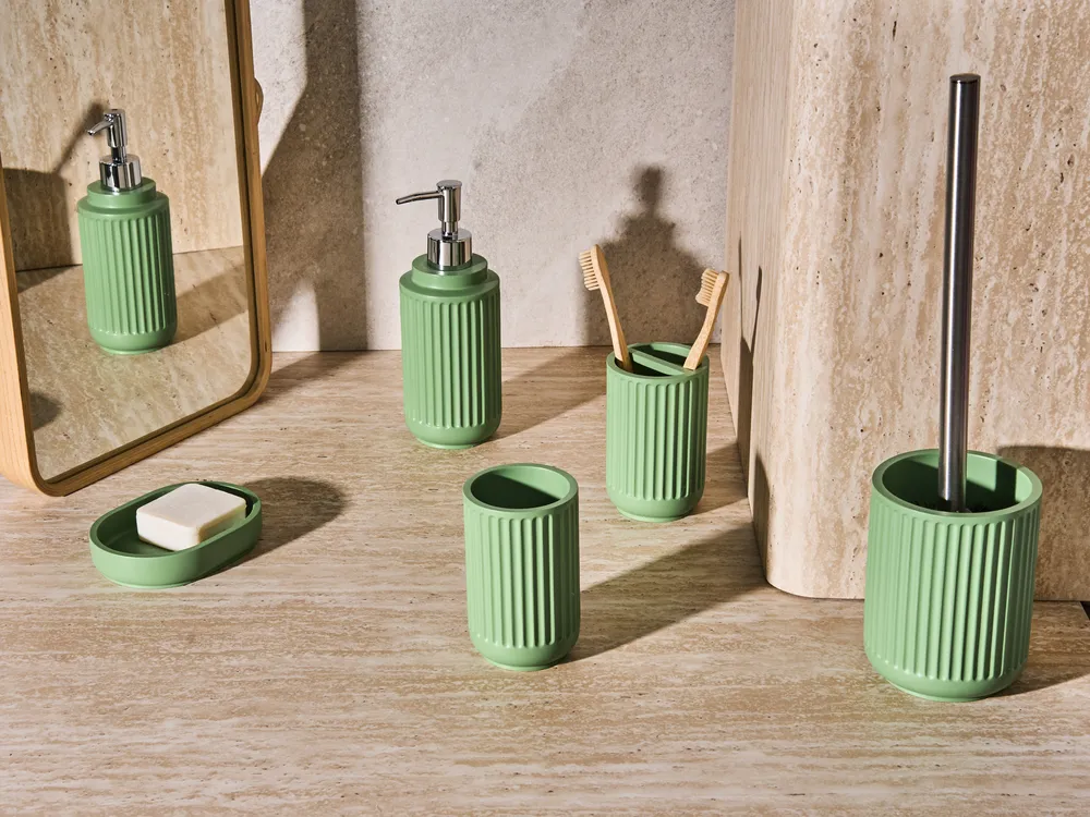 5-Piece Bathroom Accessories Set HUARMEY Green