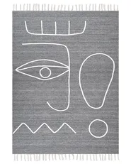 Utomhusmatta YAVU Grå 140 x 200 cm_852526