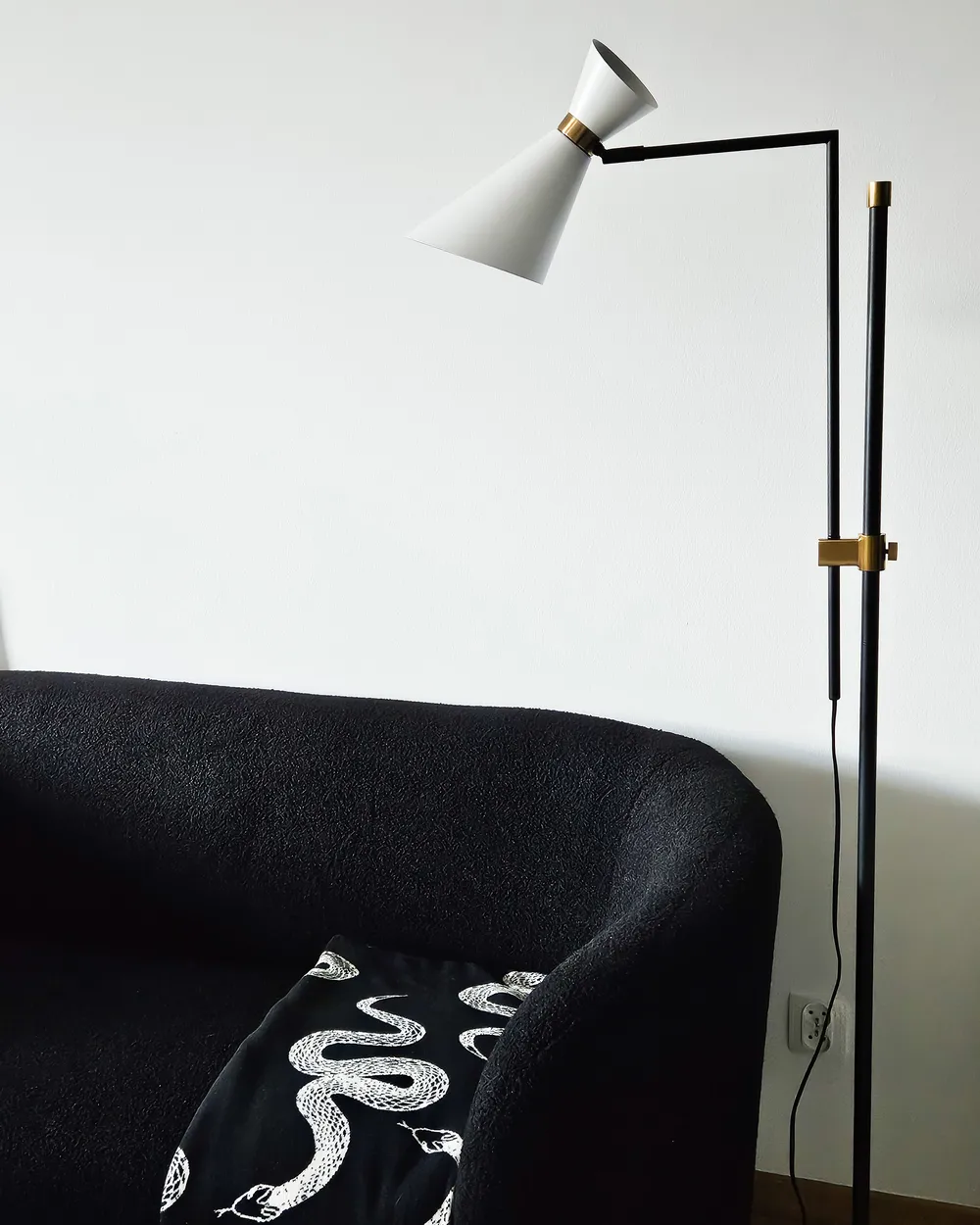 Sofa 2 Seater LOEN Boucle Black_949368