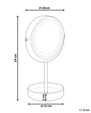 Sminkspegel LED SAVOIE Vit/ Silver_847908