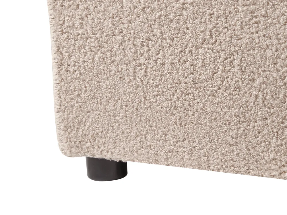 Säng med förvaring LAVAUR Bouclé Taupe 160 x 200 cm_989437