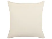 Throw Cushion CERCIS 45 x 45 cm Cotton Beige Geometric Pattern_838596