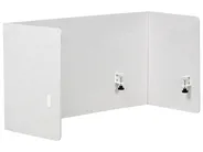 Skiljevägg för skrivbord SOLOA 210 x 61 cm Off-White_1014948
