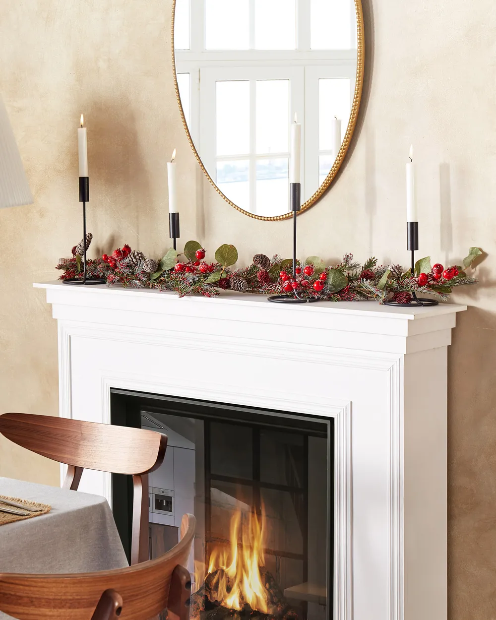 Christmas Garland IRUN 150 cm Red