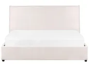 Säng med förvaring LAVAUR Sammet Off-White 160 x 200 cm_870930