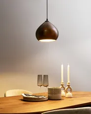 Pendant Lamp SANYATI Mango Wood Dark Brown_986450