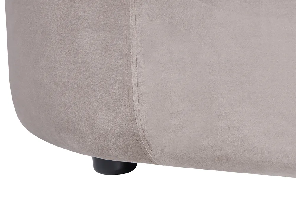 Soffa 3-sits LAERDAL Sammet Taupe_1062027