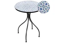 Bistrobord CHAPECO 60 cm 60 cm Metall Svart_986268