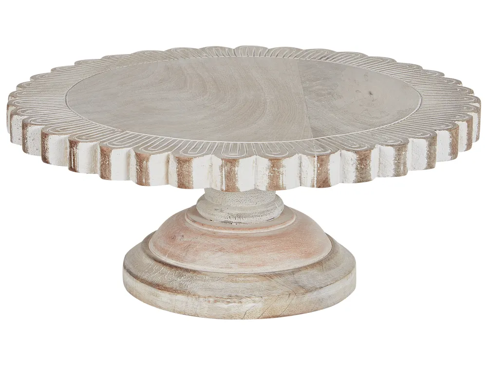 Cake Stand MEMFIS Mango Wood Light Brown