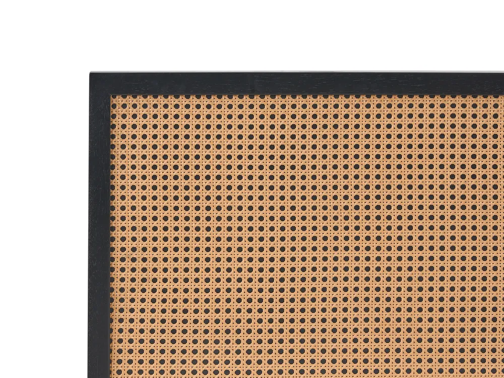 Bed PE Rattan MONPAZIER 120 x 200 cm (EU Small Double) Black_1037766