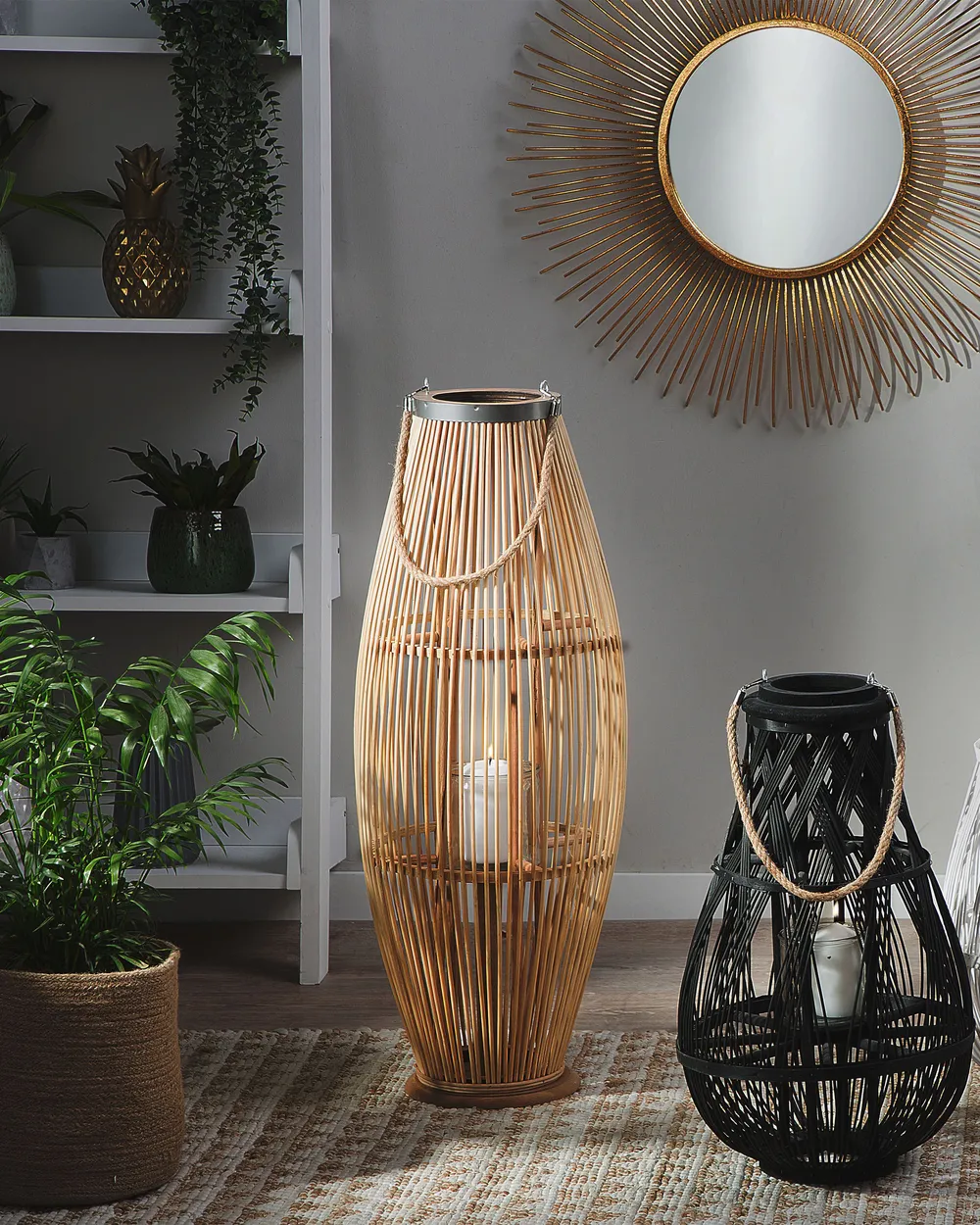 Lantern TAHITI 84 cm Bamboo Natural