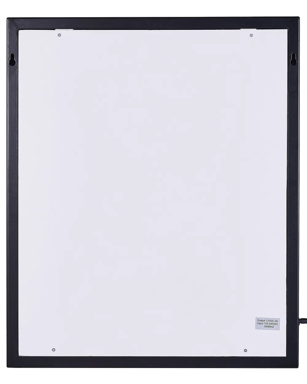 Badrumsspegel med LED ODENAS 50 cm 60 cm Svart_814050