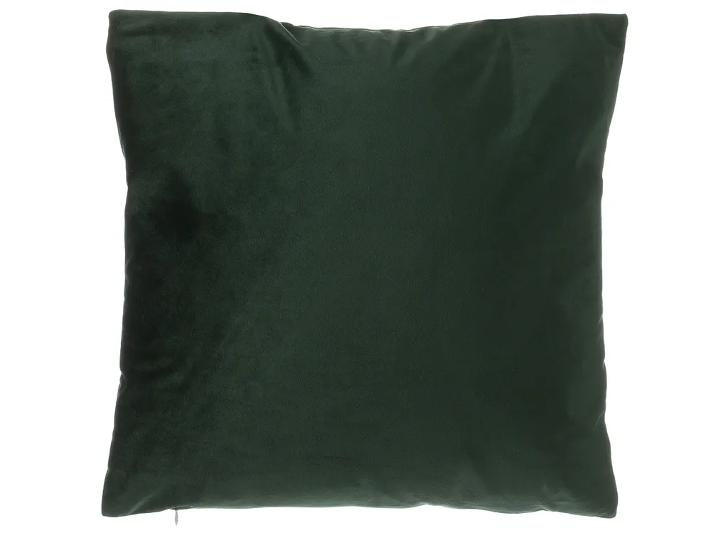 Set of 2 Decorative Cushions FERN 45 x 45 cm Velvet Dark Green Plant Pattern_770074