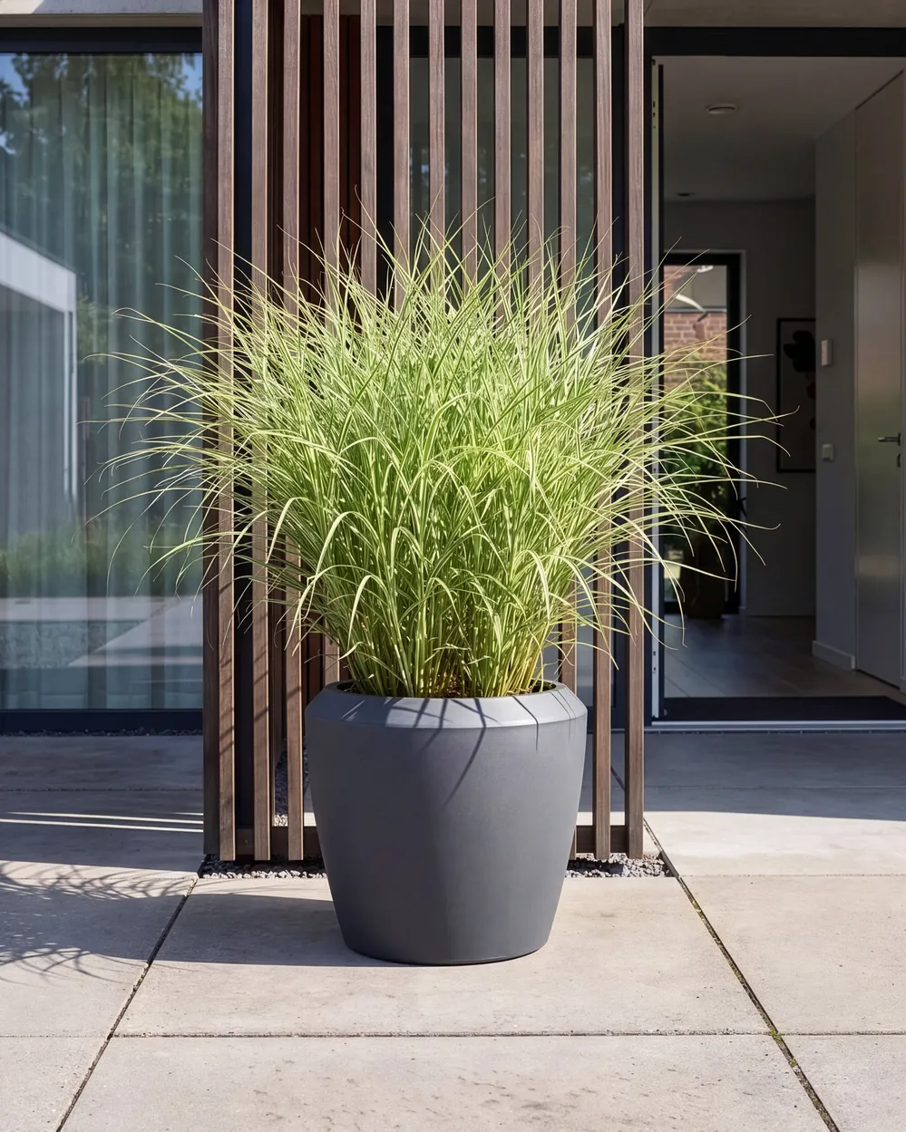 Plant Pot MYCENA 56 cm Grey