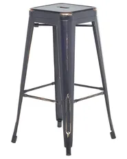 Set med 2 barstolar CABRILLO Metall Svart_694350