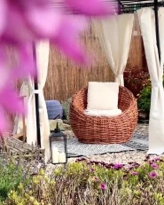 Paviljonki PORTEL 350 cm x 350 cm Metalli Beige_1171411