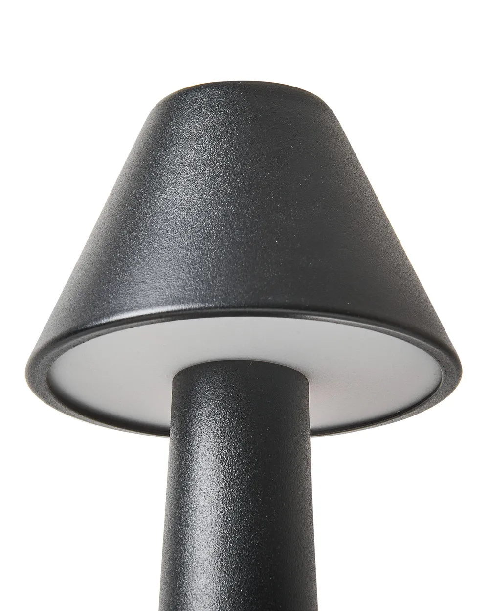 Set of 2 Wireless LED Table Lamp JOANES with Dimmer Metal Black_940402