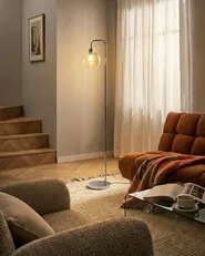 Floor Lamp OKAVANGO Metal Silver_1053726